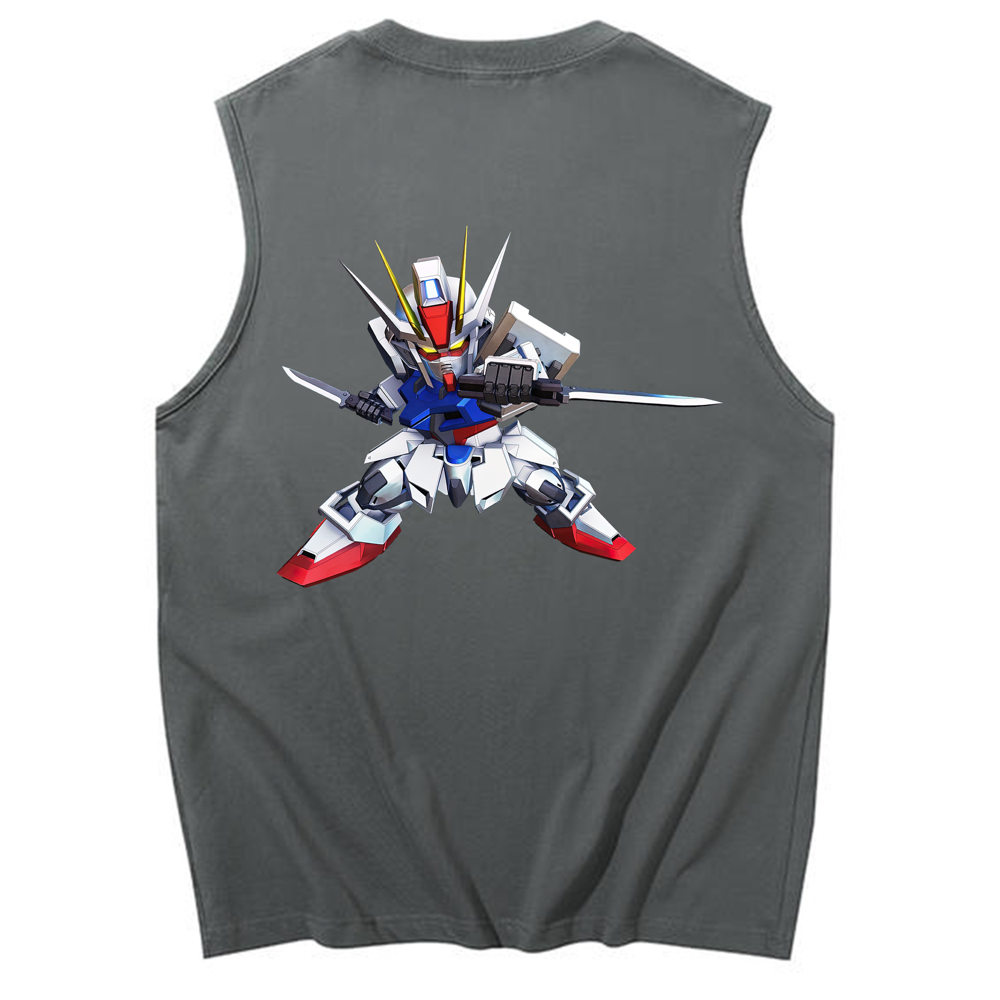 （画像用） 機動戦士ガンダム Mobile Suit Gundam コットン100％タンクトップ（背面プリント）